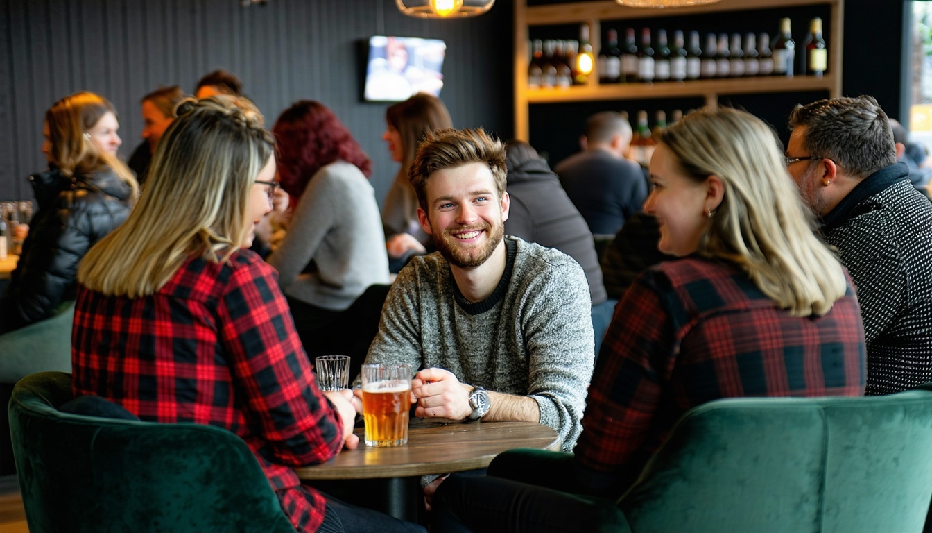 Members socialising at a club meet-up